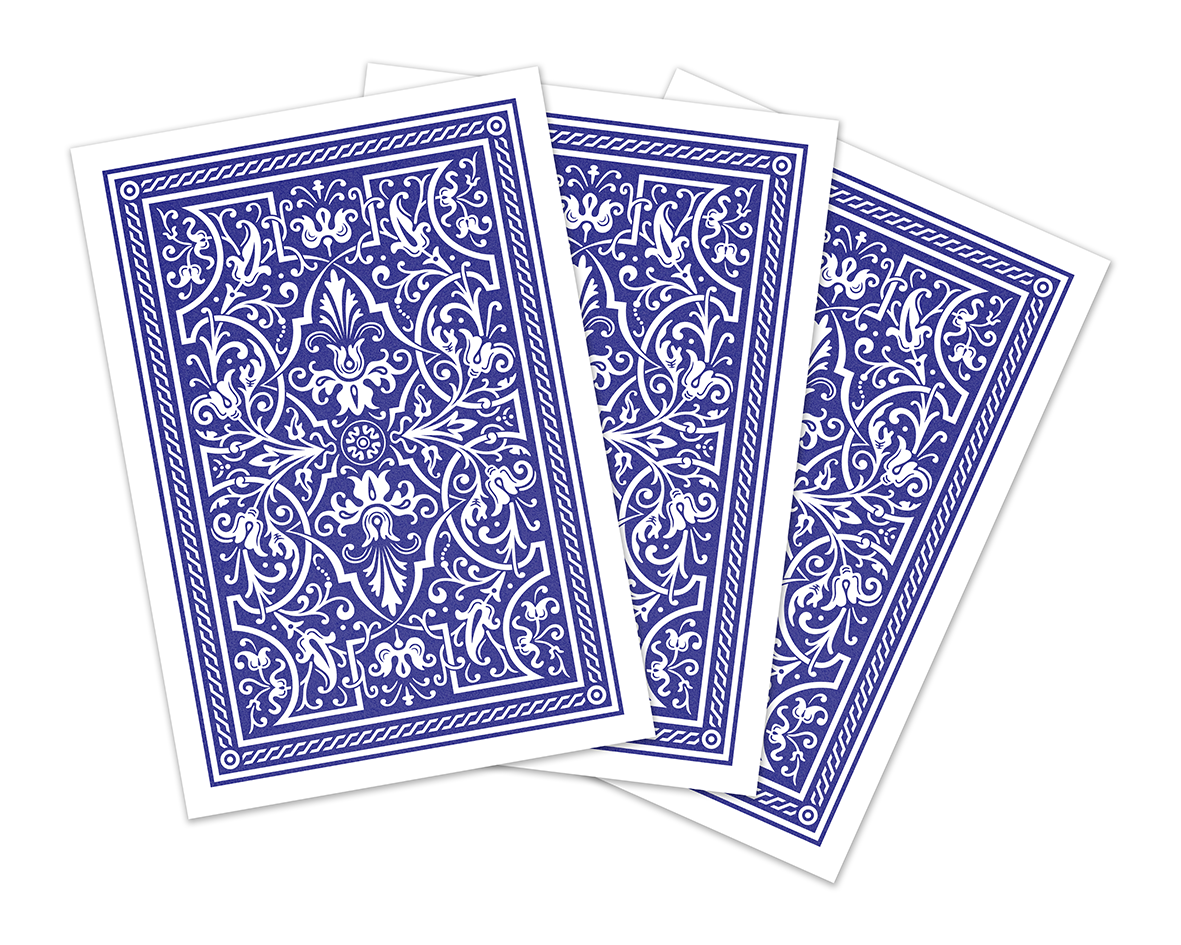 Blue Poker Style | Sandy Matte Sleeves