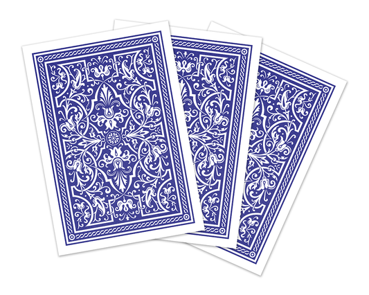 Blue Poker Style | Sandy Matte Sleeves