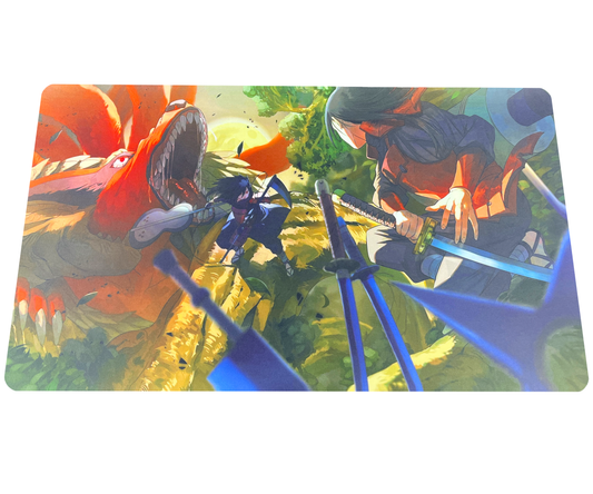 Konoha's Destiny Rubber Playmat (62×35cm) | Stock sale of a partner brand, Perfect condition